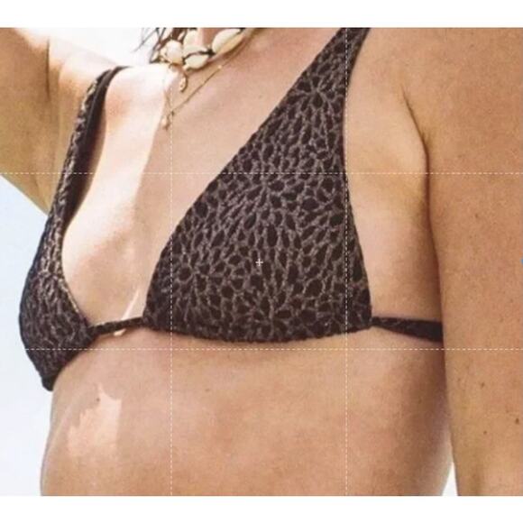 ANDIE Swim - The Tropez Top - Black & Gold - Size M - NWT - Picture 1 of 7